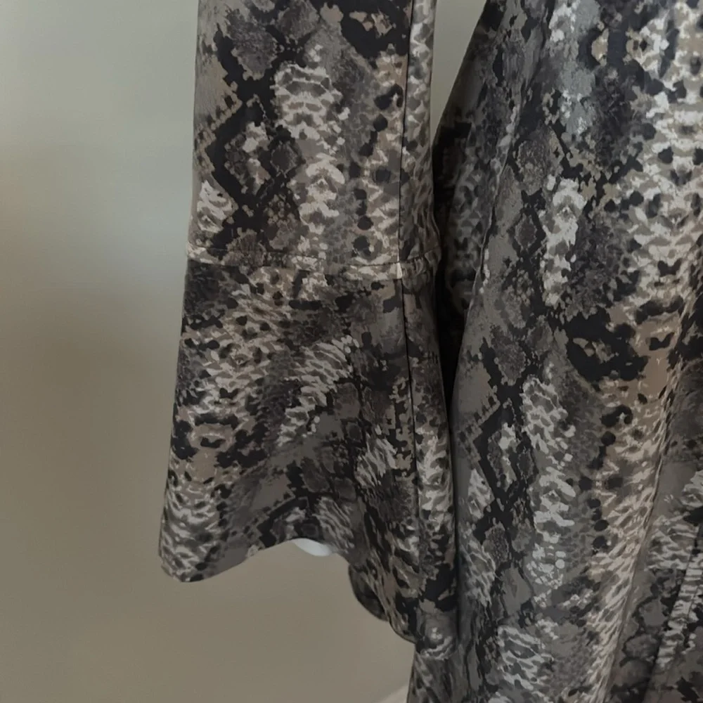 Free People Snake Print Faux Suede Jacket Size X Small - Picture 3 of 4